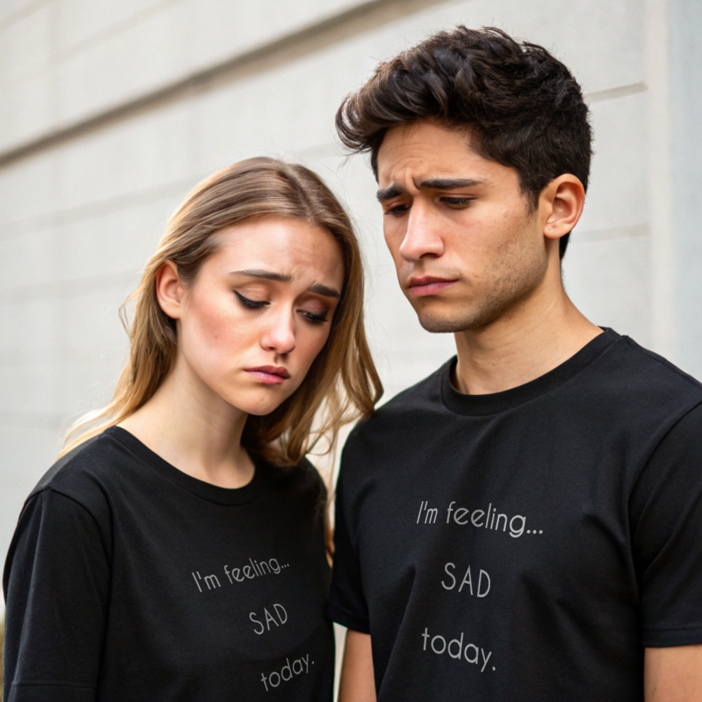 Express Your Emotions T-shirt | SAD Design